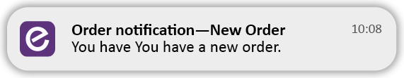 Order Notification