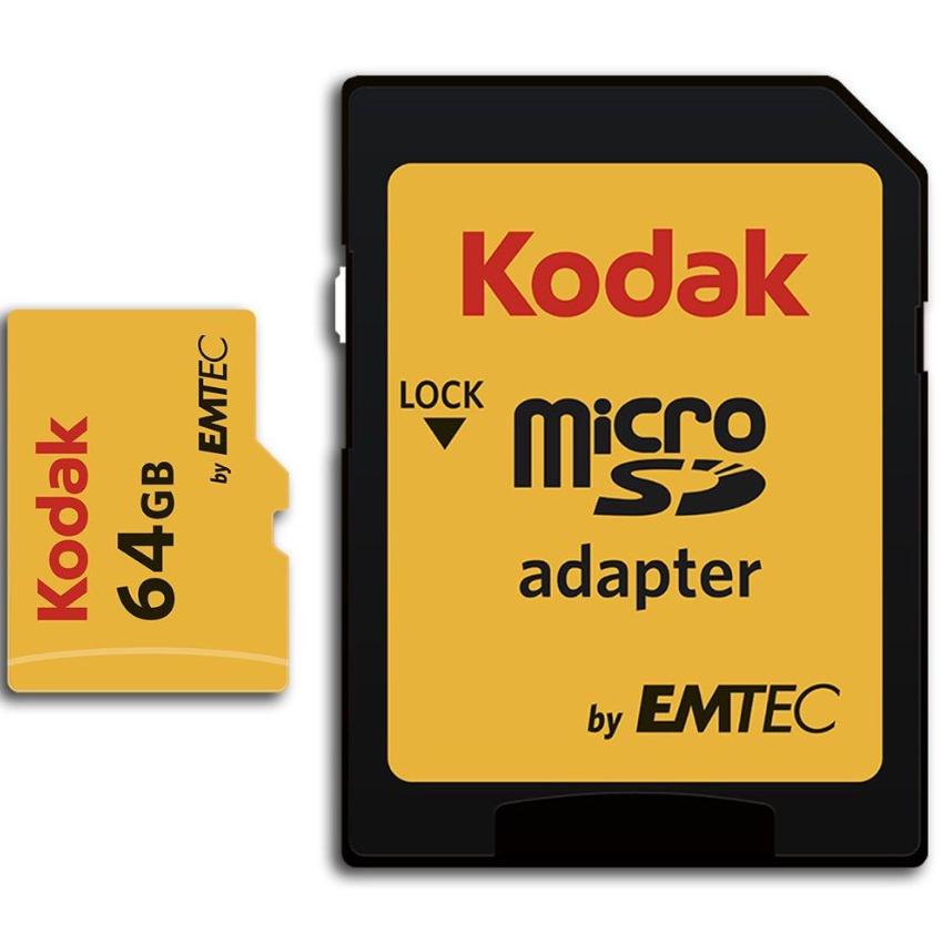 Kodak microSD UHS-I U1 V10 microSDXC *with adaptor* High-speed